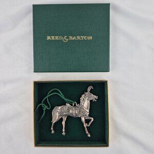 Vintage Reed & Barton Silver plated Carousel Horse Ornament